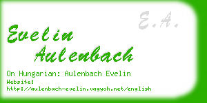 evelin aulenbach business card